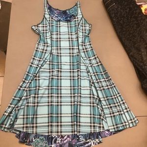 Blackmilk Tartan Aqua vs Purple Koi IOD